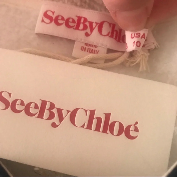 New See By Chloe Stars and Stripes Sweatshirt NWT Designer Casual Women’s 10 - Picture 7 of 8